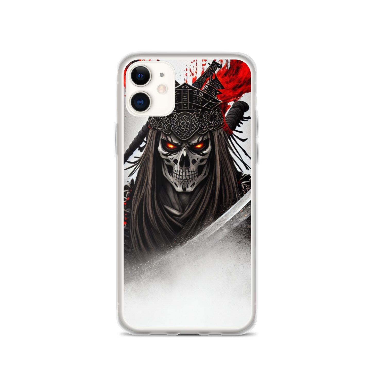 Clear Case for iPhone®  Samurai - Skeleton