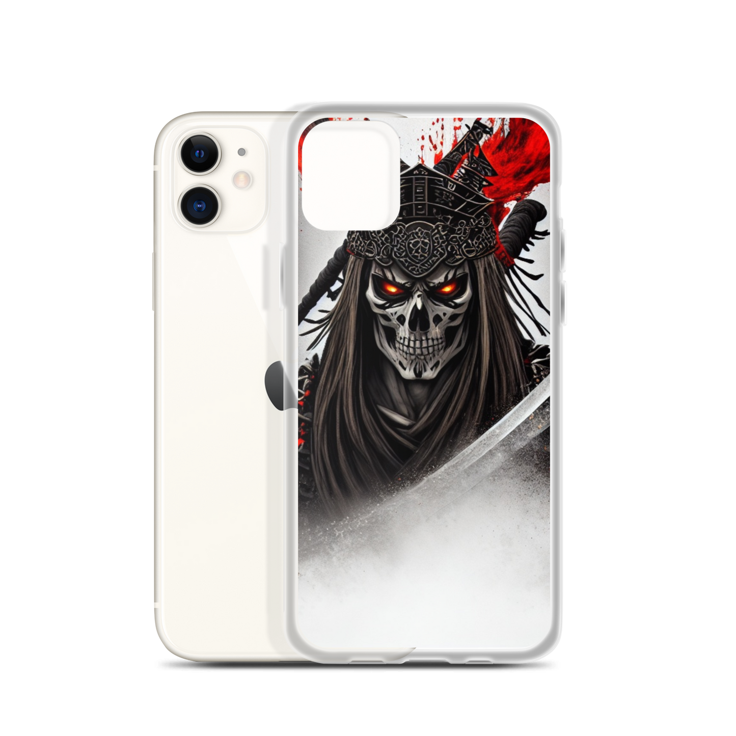 Clear Case for iPhone®  Samurai - Skeleton