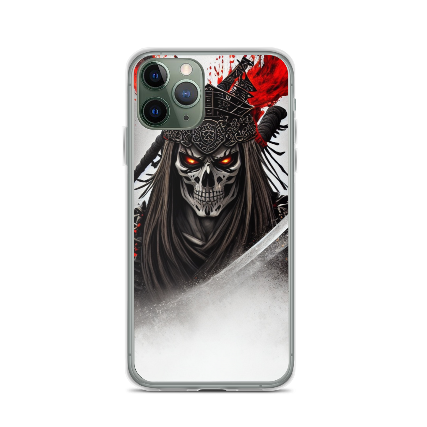 Clear Case for iPhone®  Samurai - Skeleton