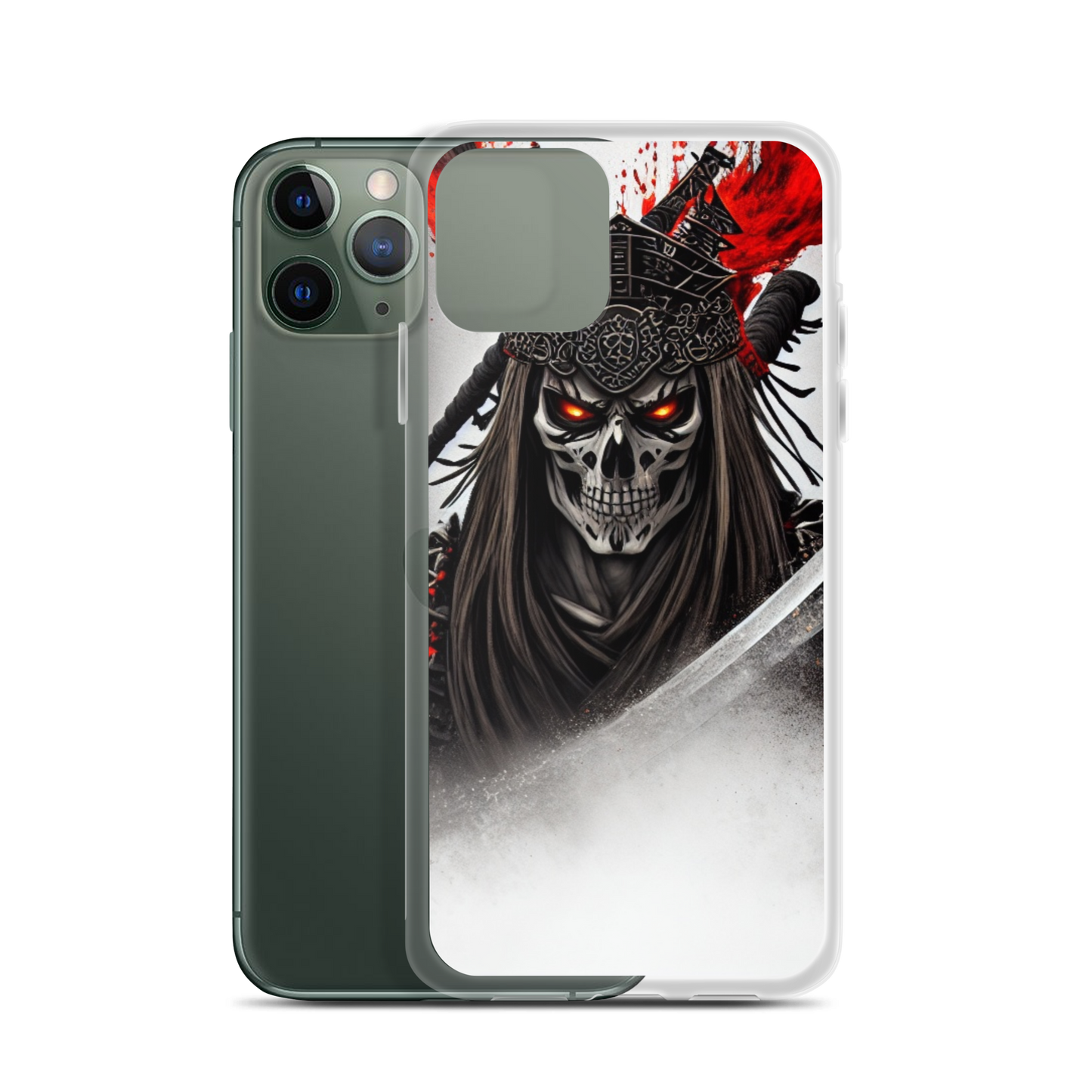 Clear Case for iPhone®  Samurai - Skeleton