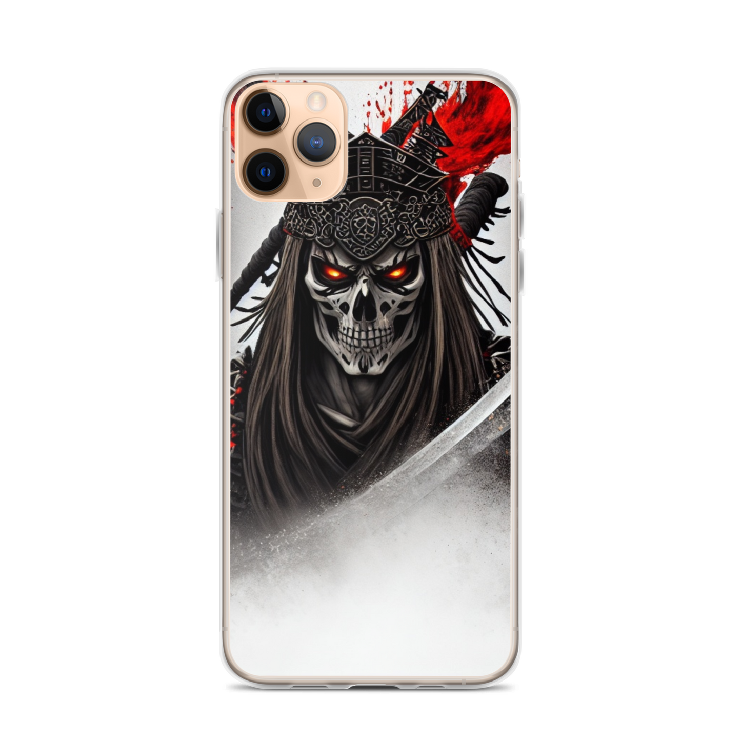 Clear Case for iPhone®  Samurai - Skeleton