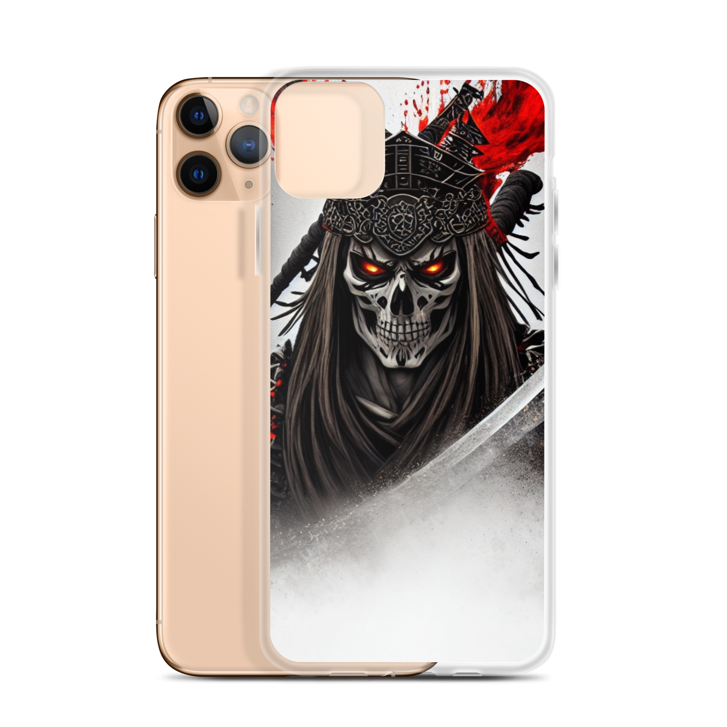 Clear Case for iPhone®  Samurai - Skeleton