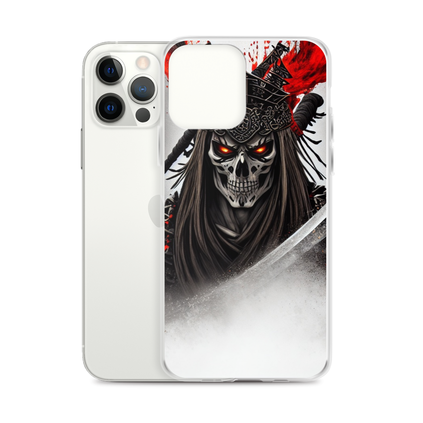 Clear Case for iPhone®  Samurai - Skeleton