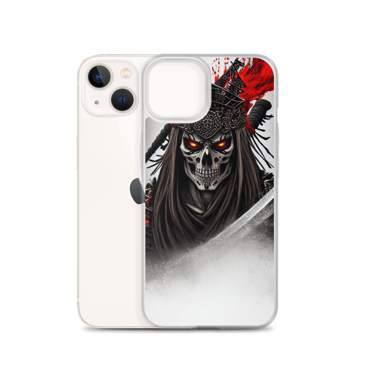 Clear Case for iPhone®  Samurai - Skeleton