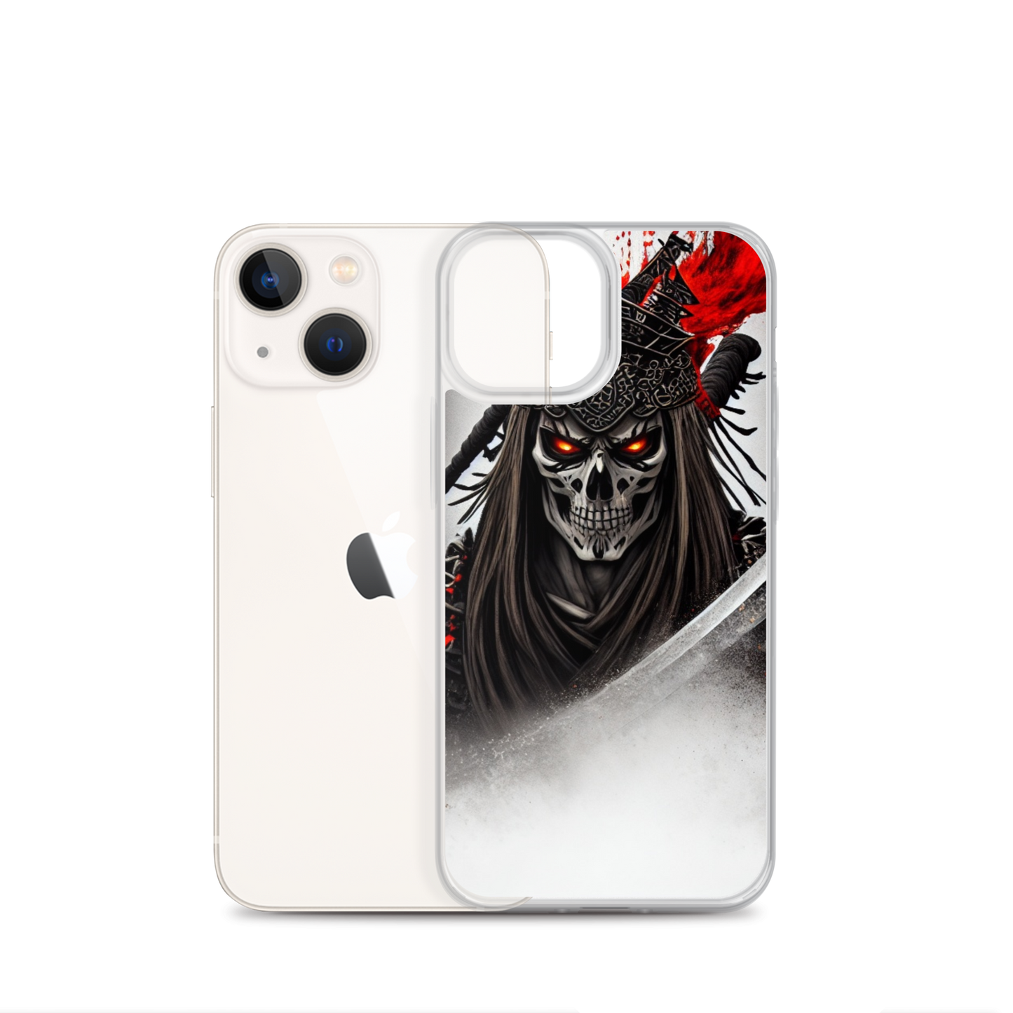 Clear Case for iPhone®  Samurai - Skeleton