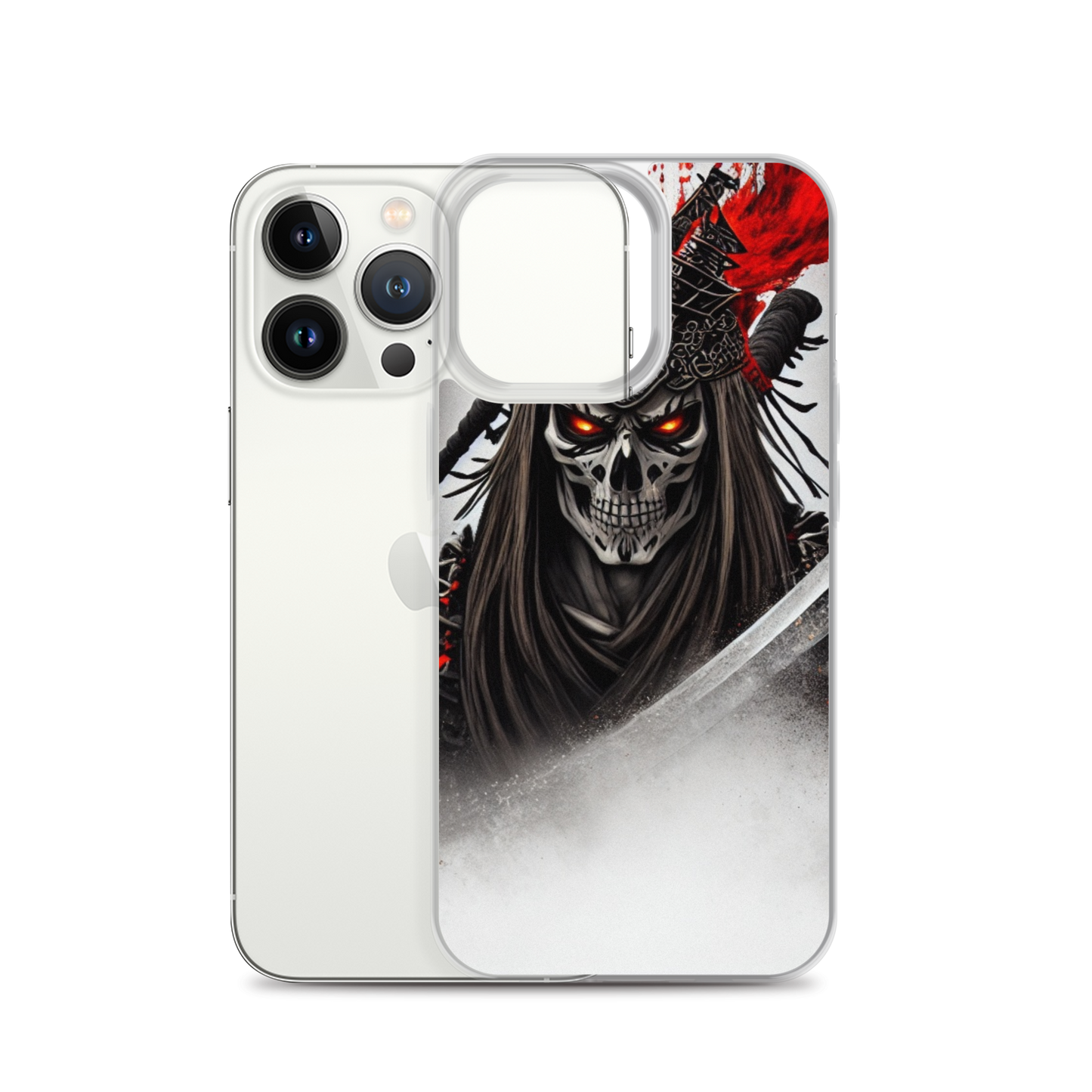 Clear Case for iPhone®  Samurai - Skeleton