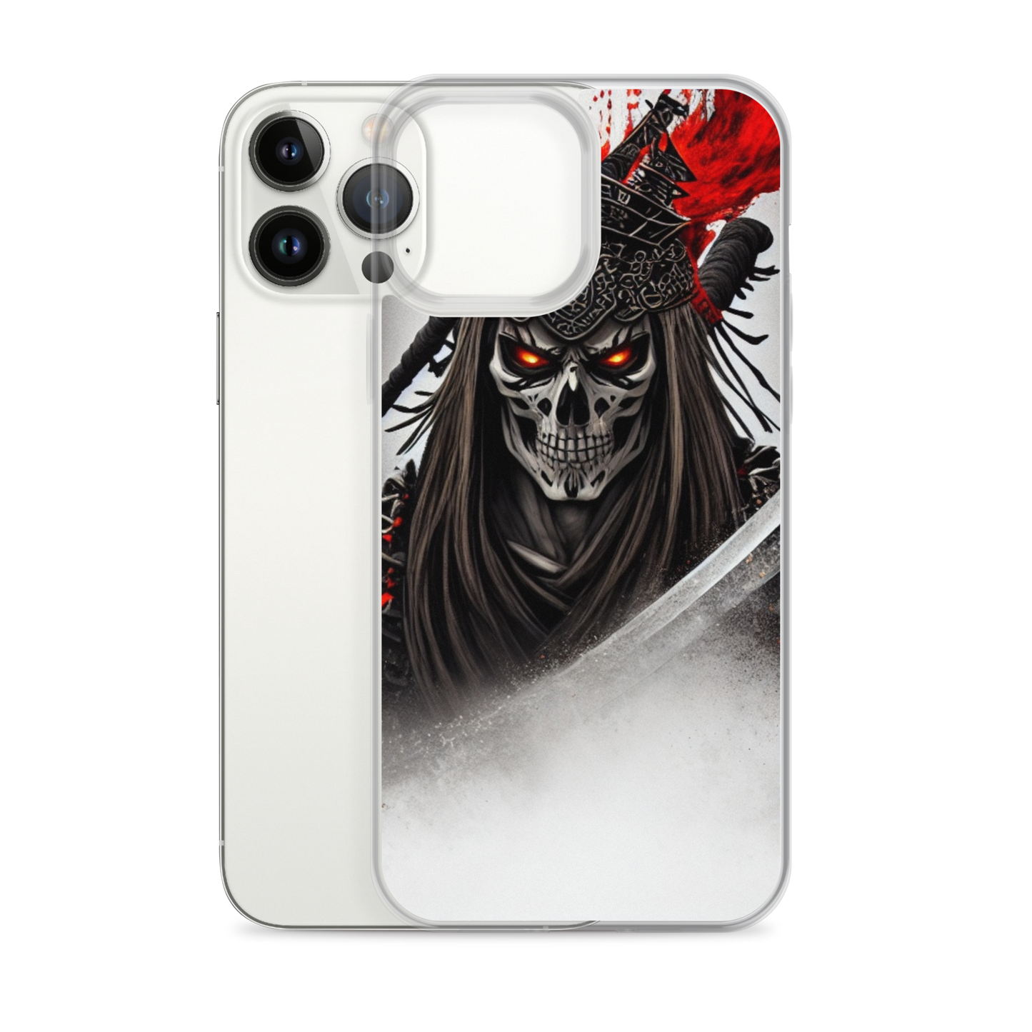 Clear Case for iPhone®  Samurai - Skeleton