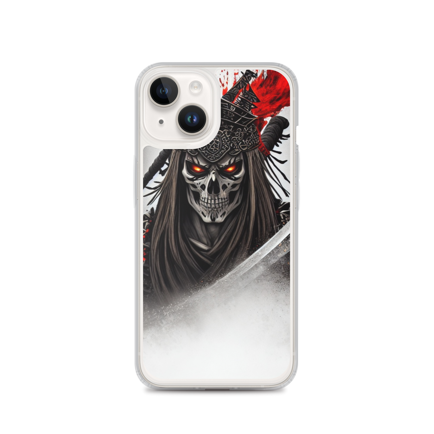 Clear Case for iPhone®  Samurai - Skeleton