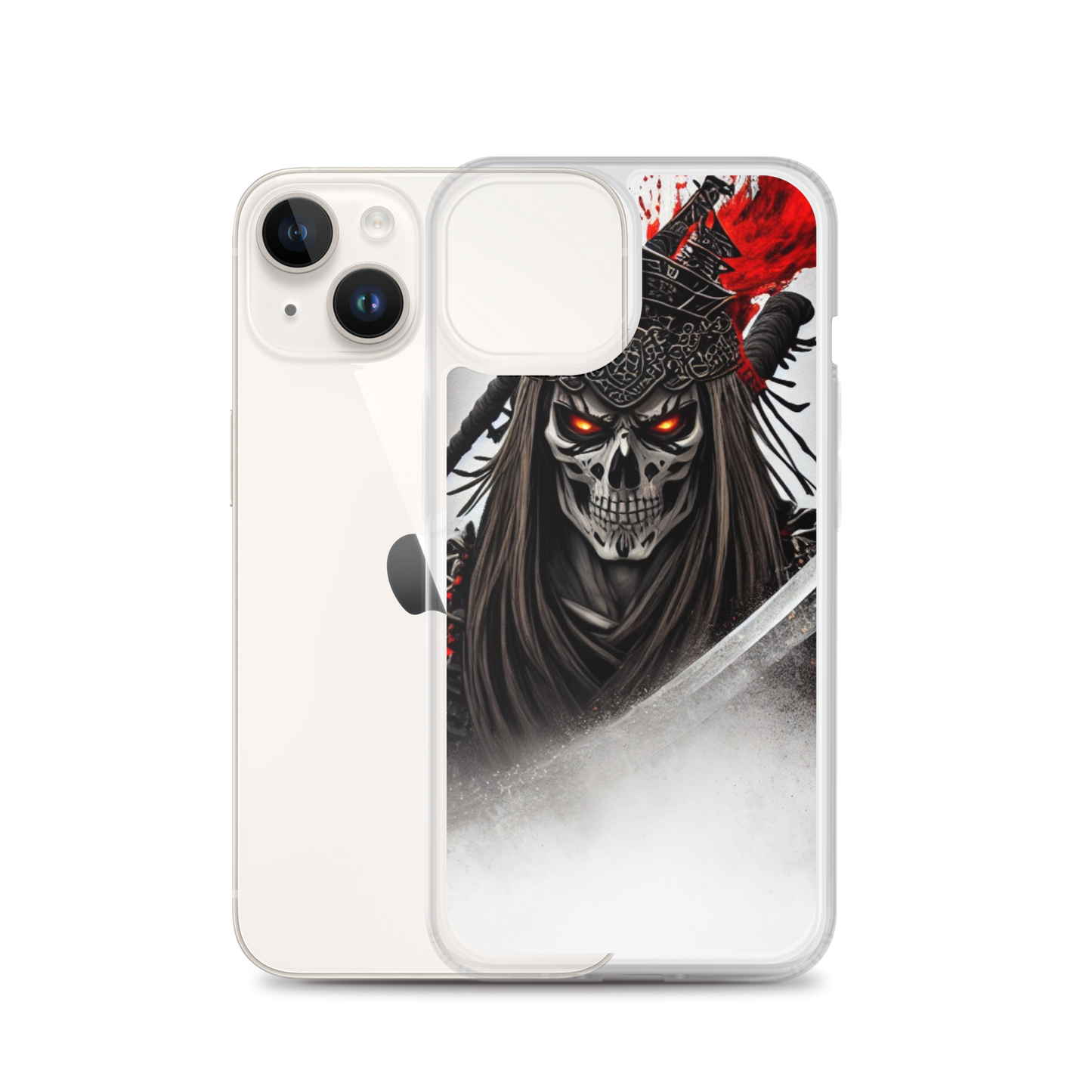 Clear Case for iPhone®  Samurai - Skeleton