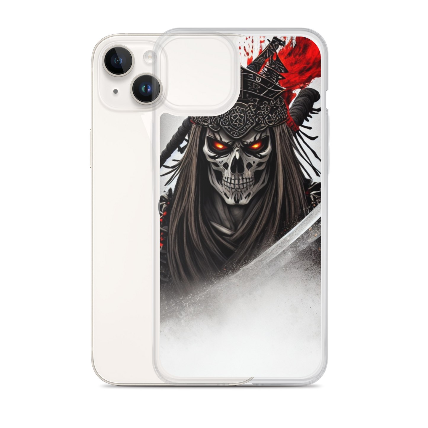 Clear Case for iPhone®  Samurai - Skeleton